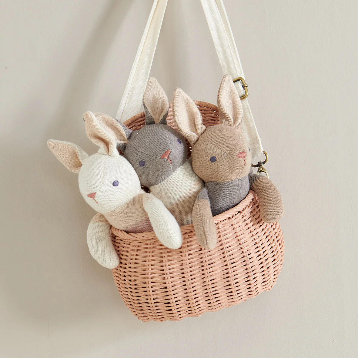 Baby Threads Taupe Bunny Doll - Image 3