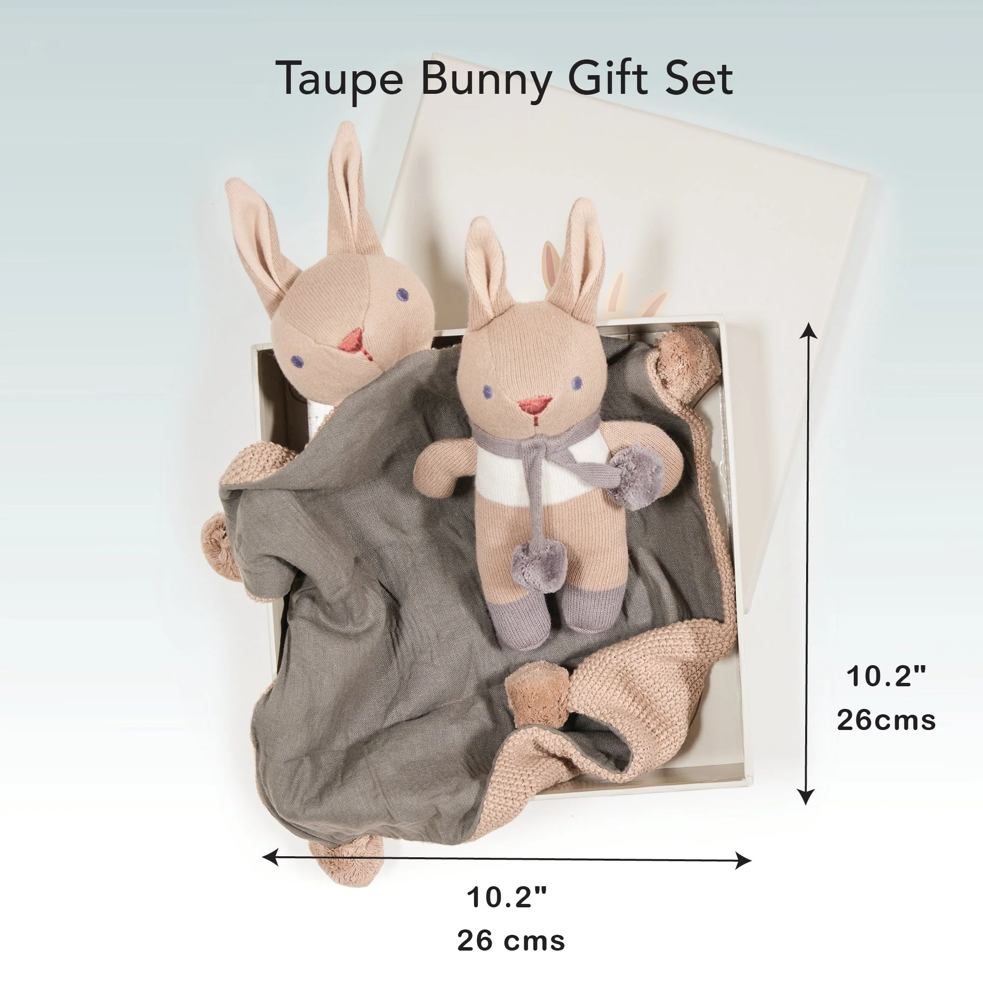 Baby Threads Taupe Bunny Gift Set - Image 7