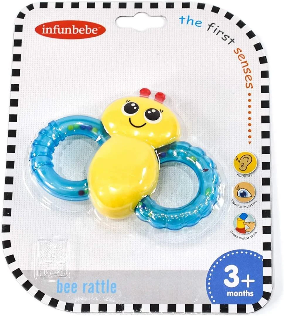 Baby's Soothing Bee Teething Rattle Sensory Toy - Image 3