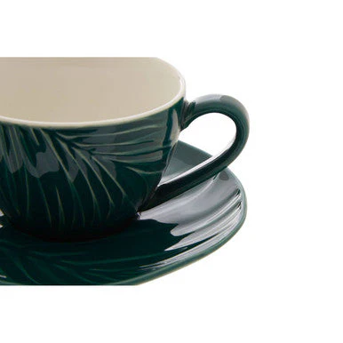 Bali Dark Green Espresso Cup And Saucer - Image 7