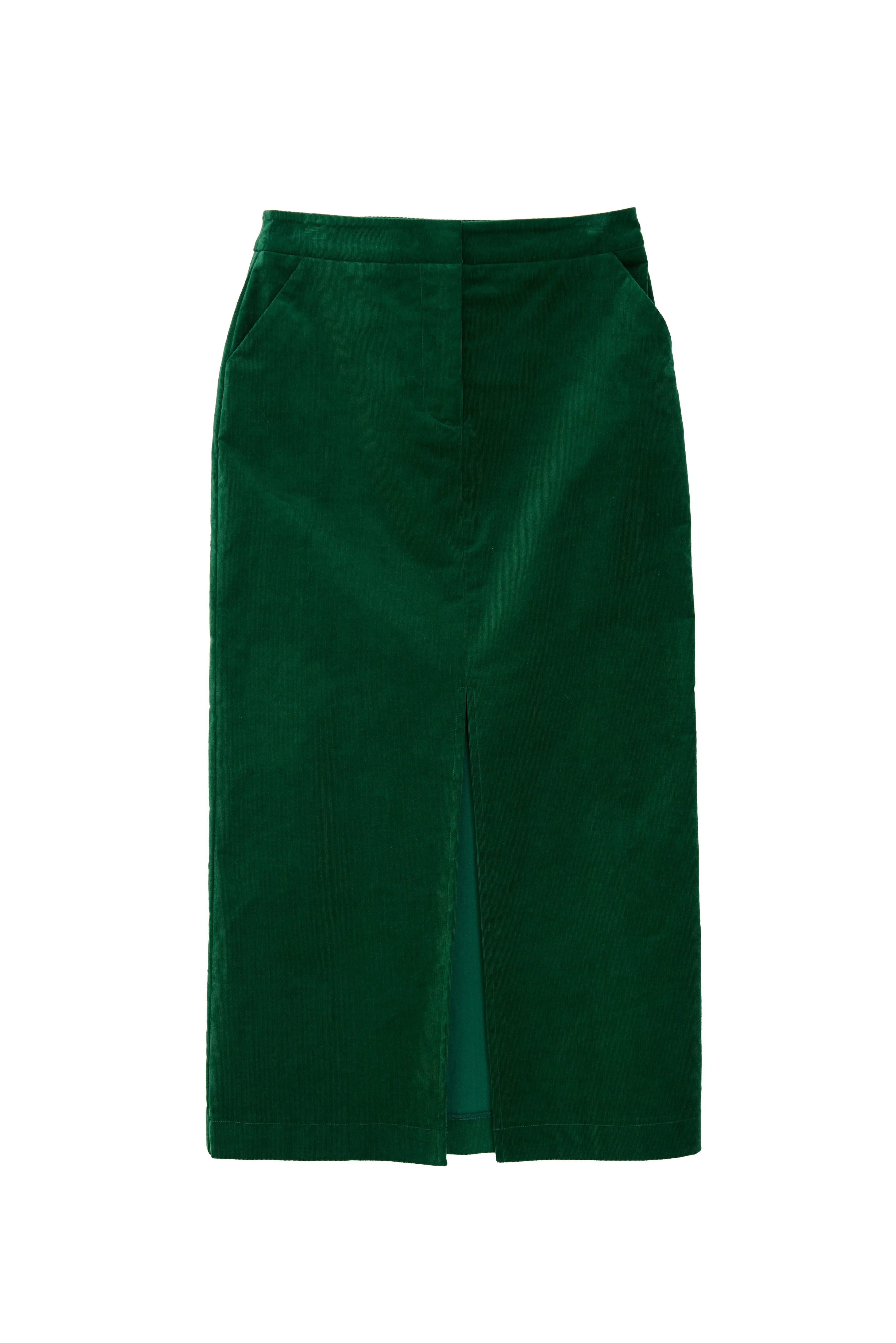 Balthazar Babycord Midi Pencil Skirt - Green - Image 8