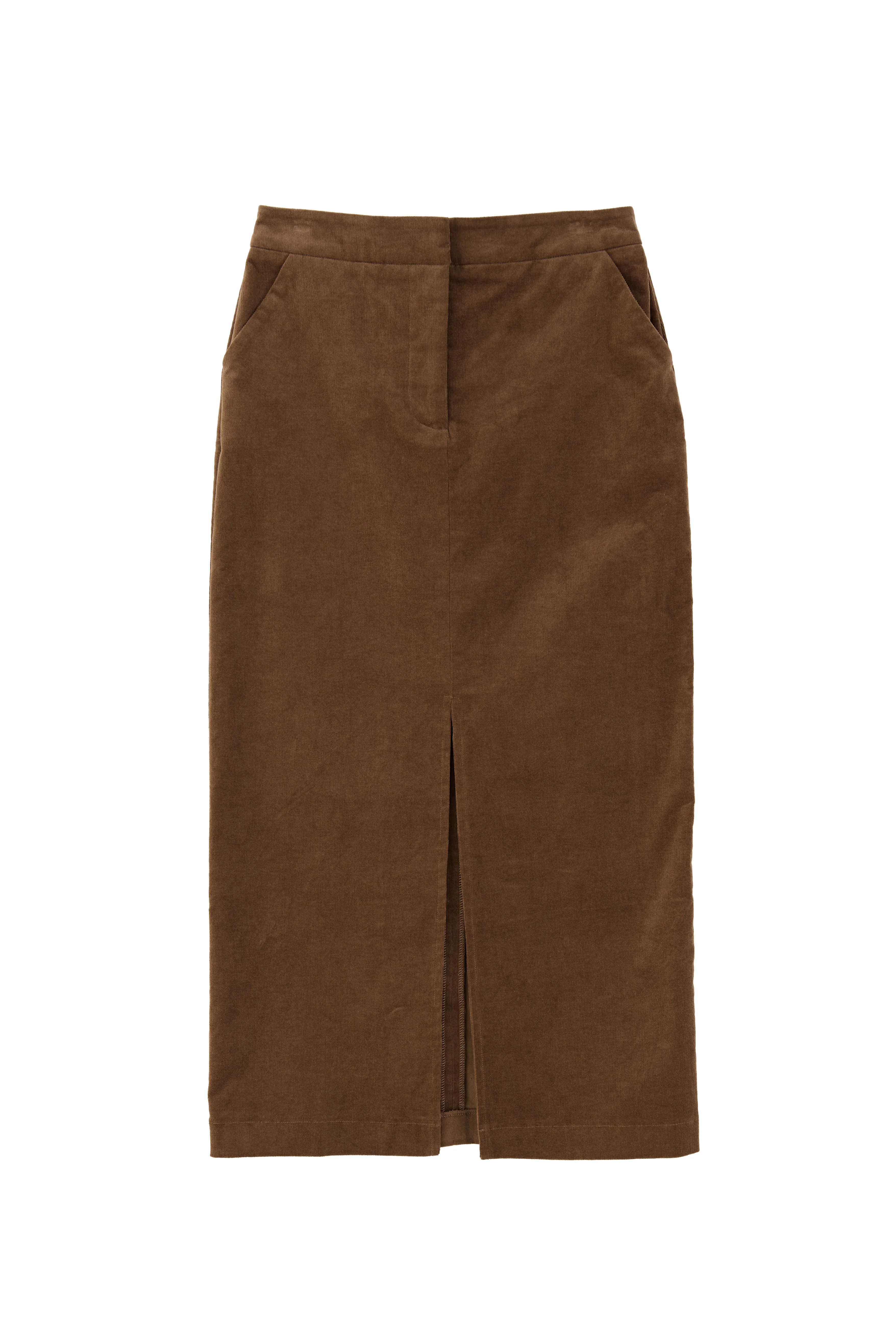 Balthazar Babycord Midi Pencil Skirt - Mole - Image 8