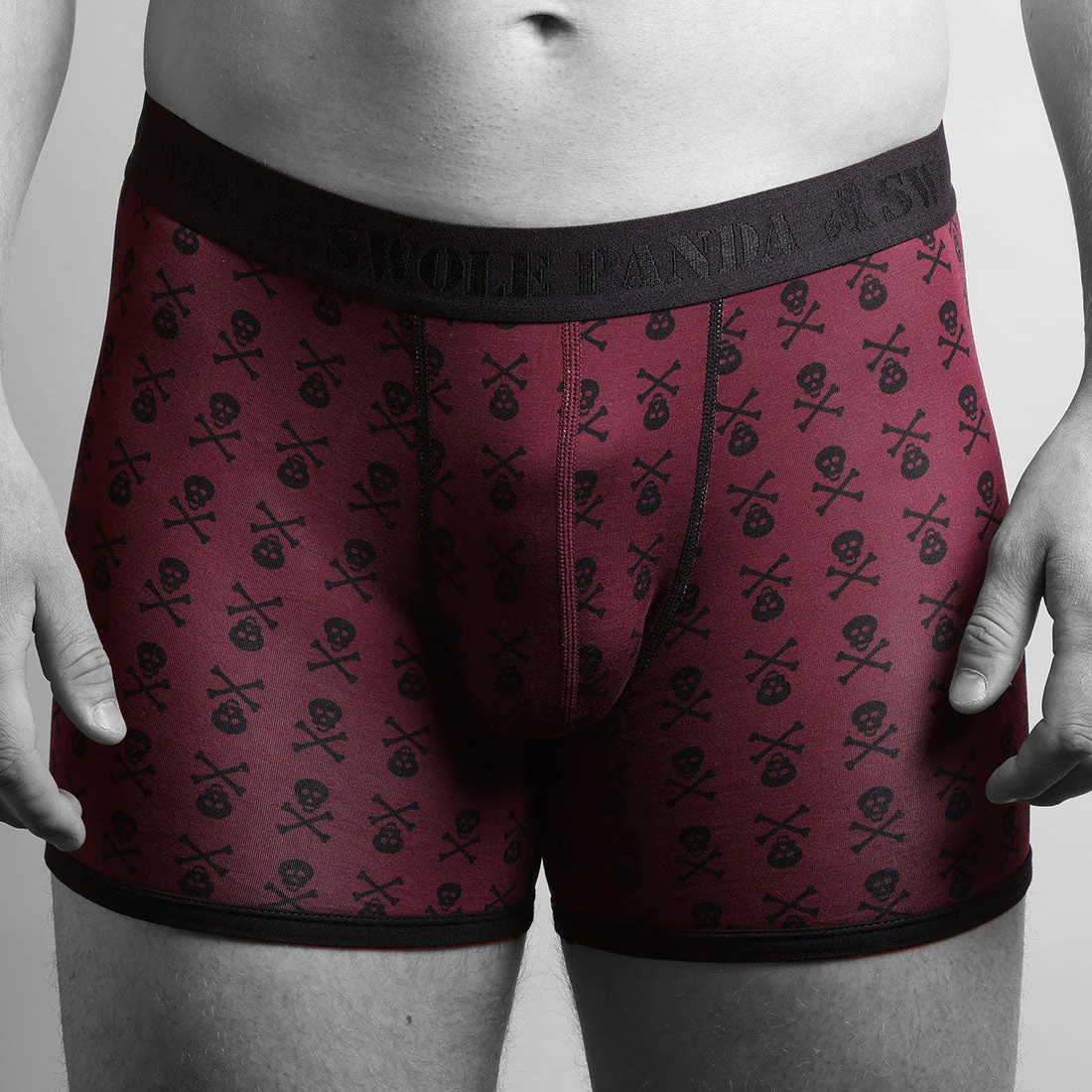 Bamboo Boxers 2 Pack - Skulls / Black & White Spot - Image 4