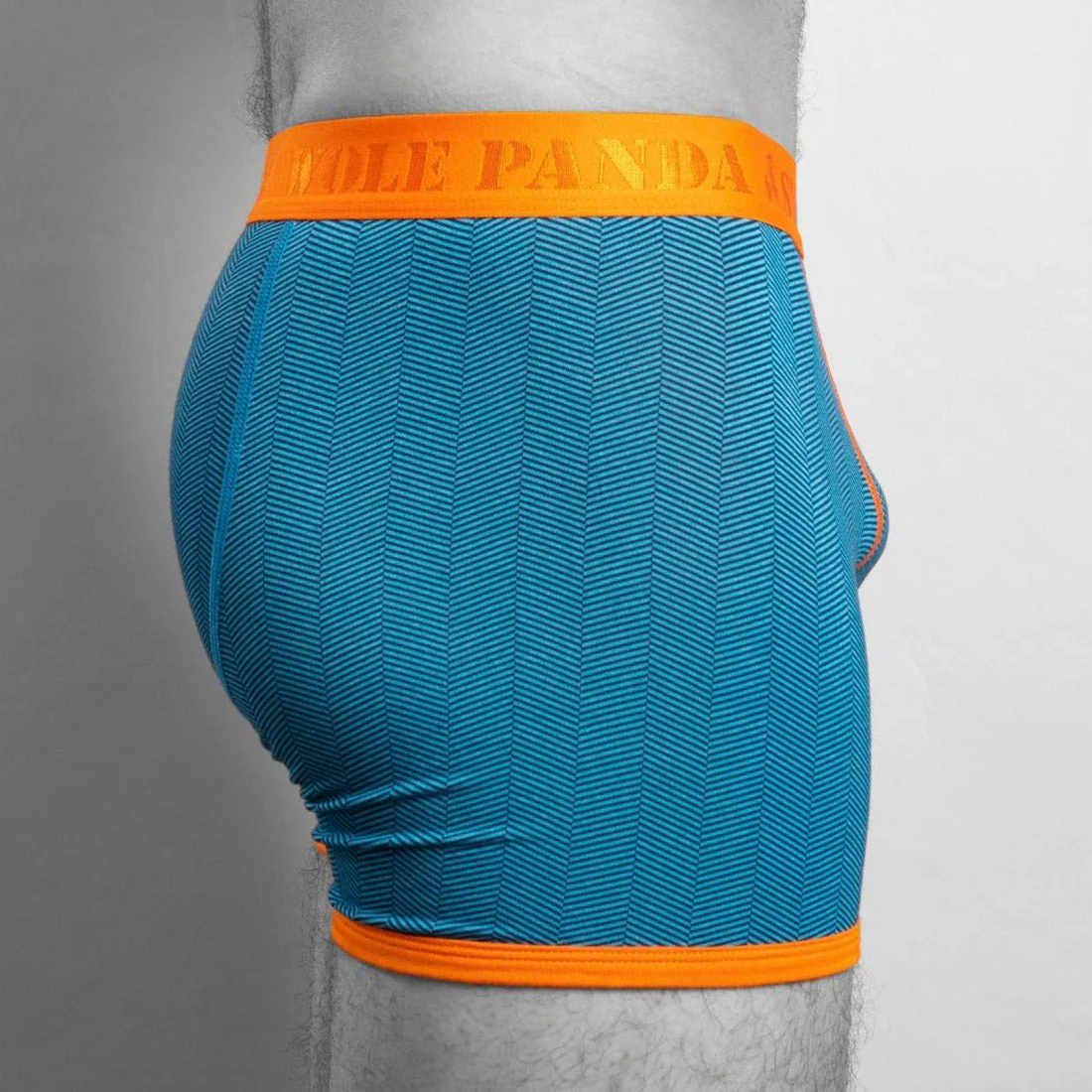 Bamboo Boxers - Blue Herringbone - Image 2