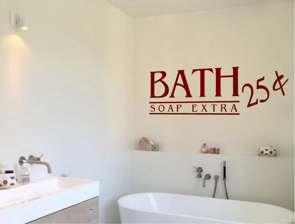 Bath Wall Sticker | Bathroom Quote Decor - Image 4