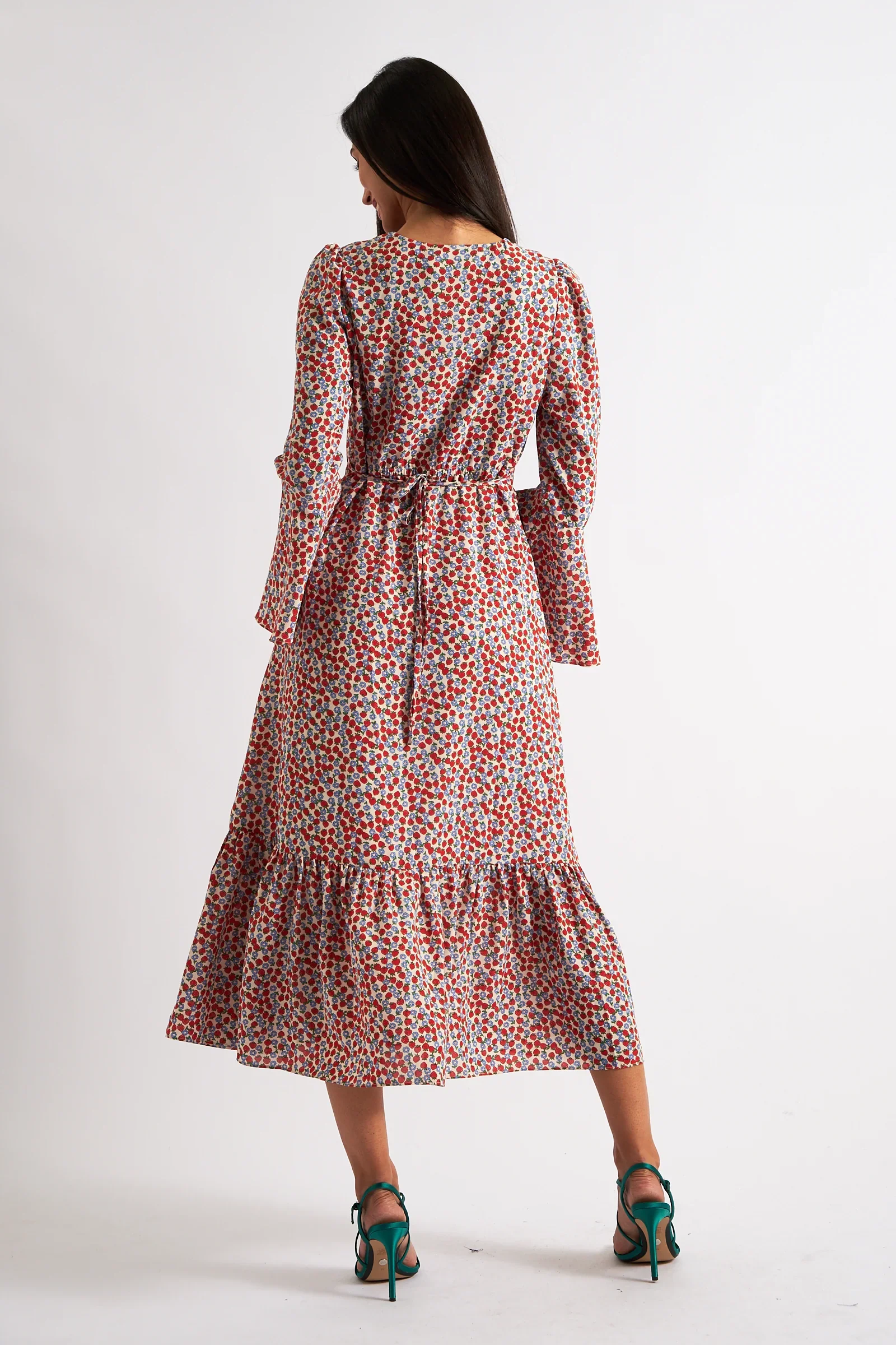 Bathilde Strawberry Fields Print Midi Dress - Image 2