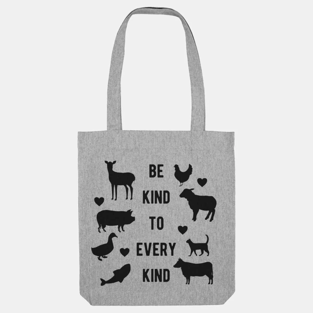 Be Kind To Every Kind Woven Tote Bag, Vegan Gift - Image 3