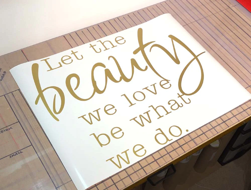 Beauty Wall Sticker Quote – Glamorous Salon Wall Art to Inspire Confidence - Image 2