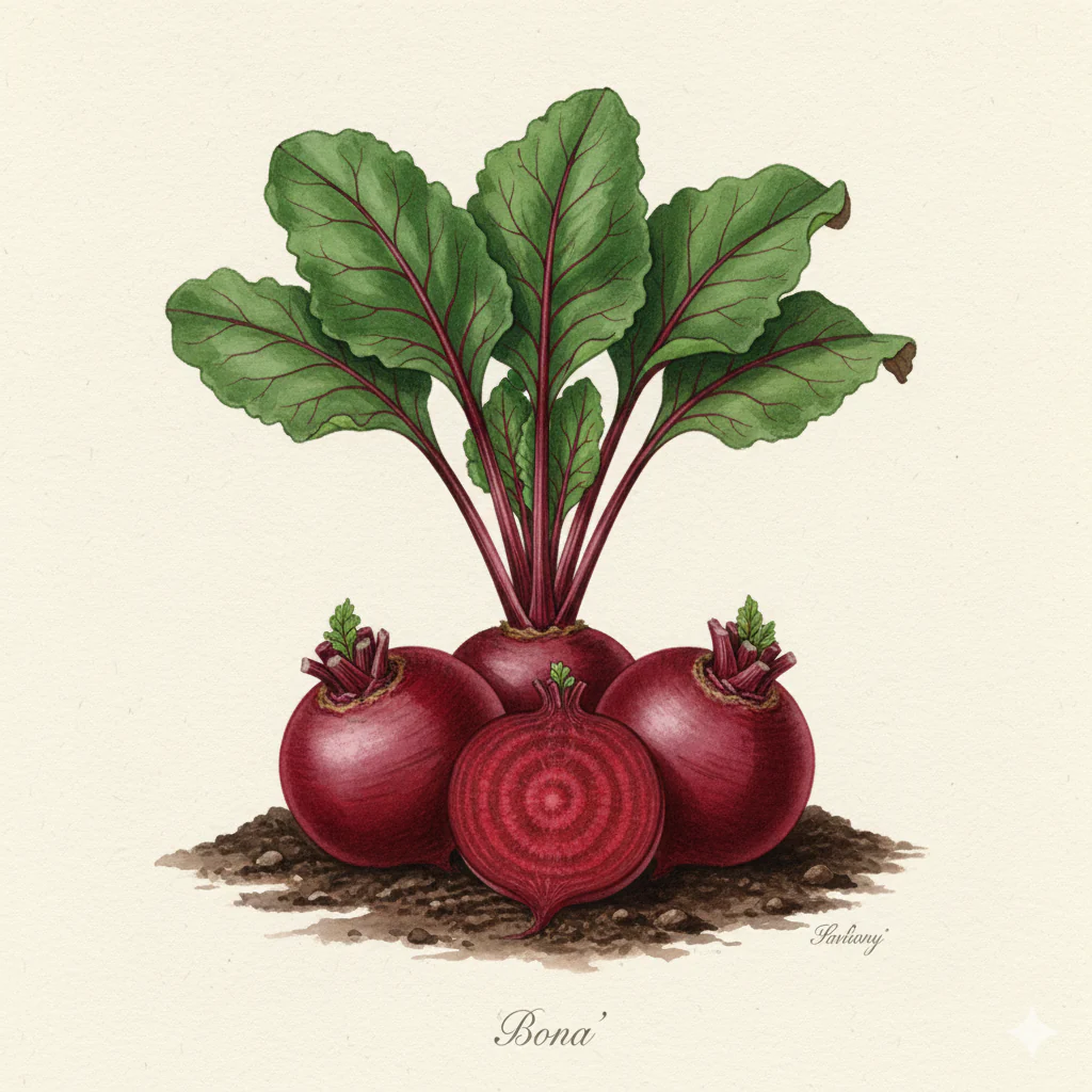 Beetroot Seeds - Bona - Exceptionally Sweet & Smooth Maincrop (300 Seeds)