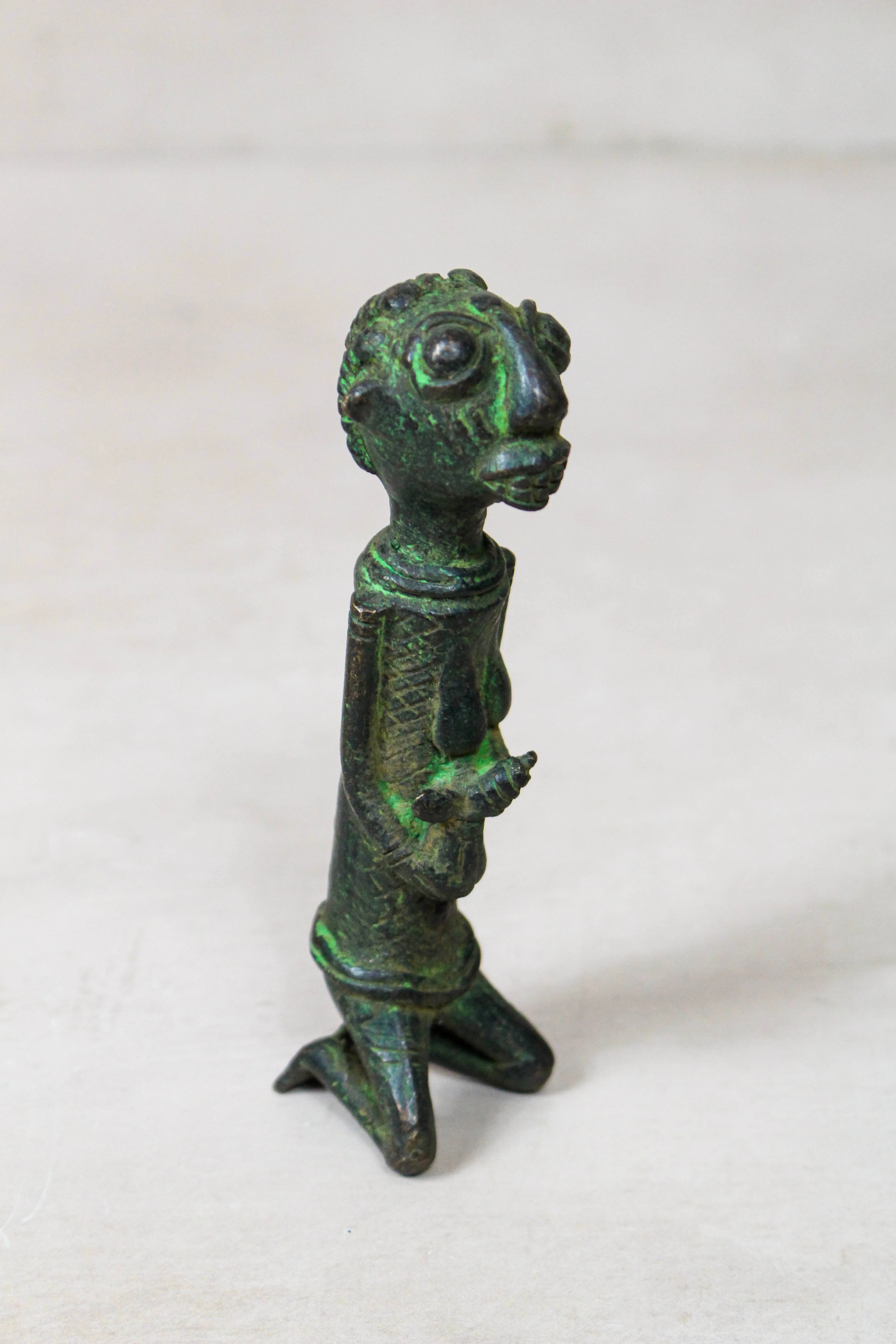 Benin Bronze Statue - 79.10 - Image 2