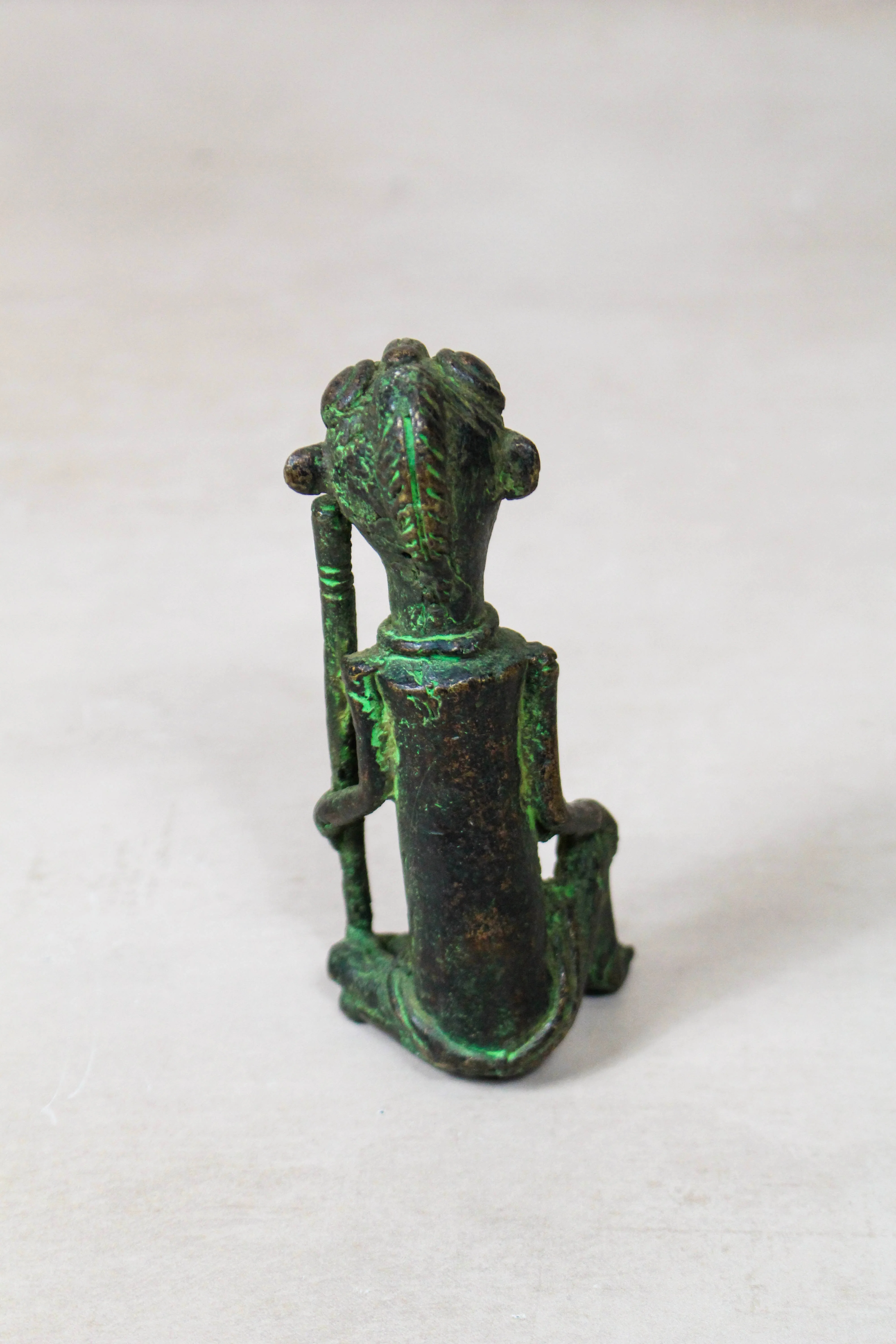 Benin Bronze Statue - 79.12 - Image 3