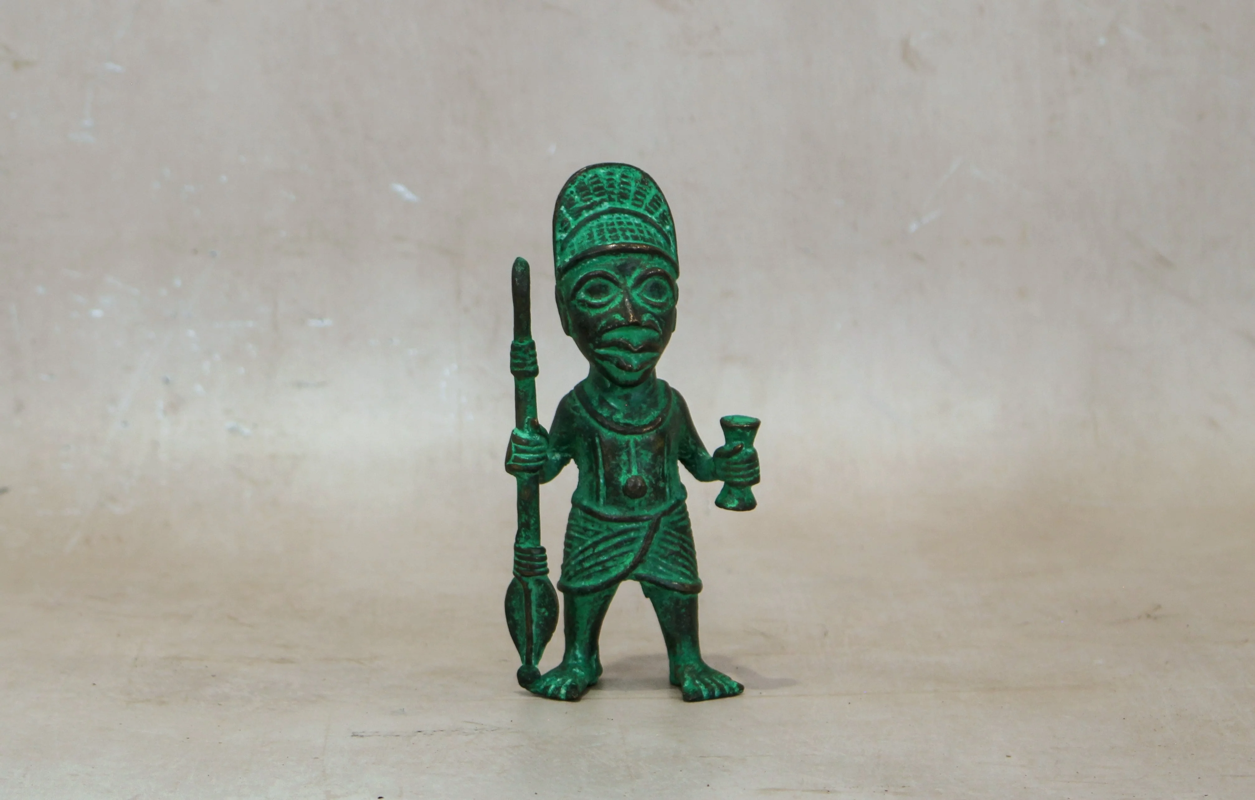 Benin Bronze Warrior 9.2 - Image 2