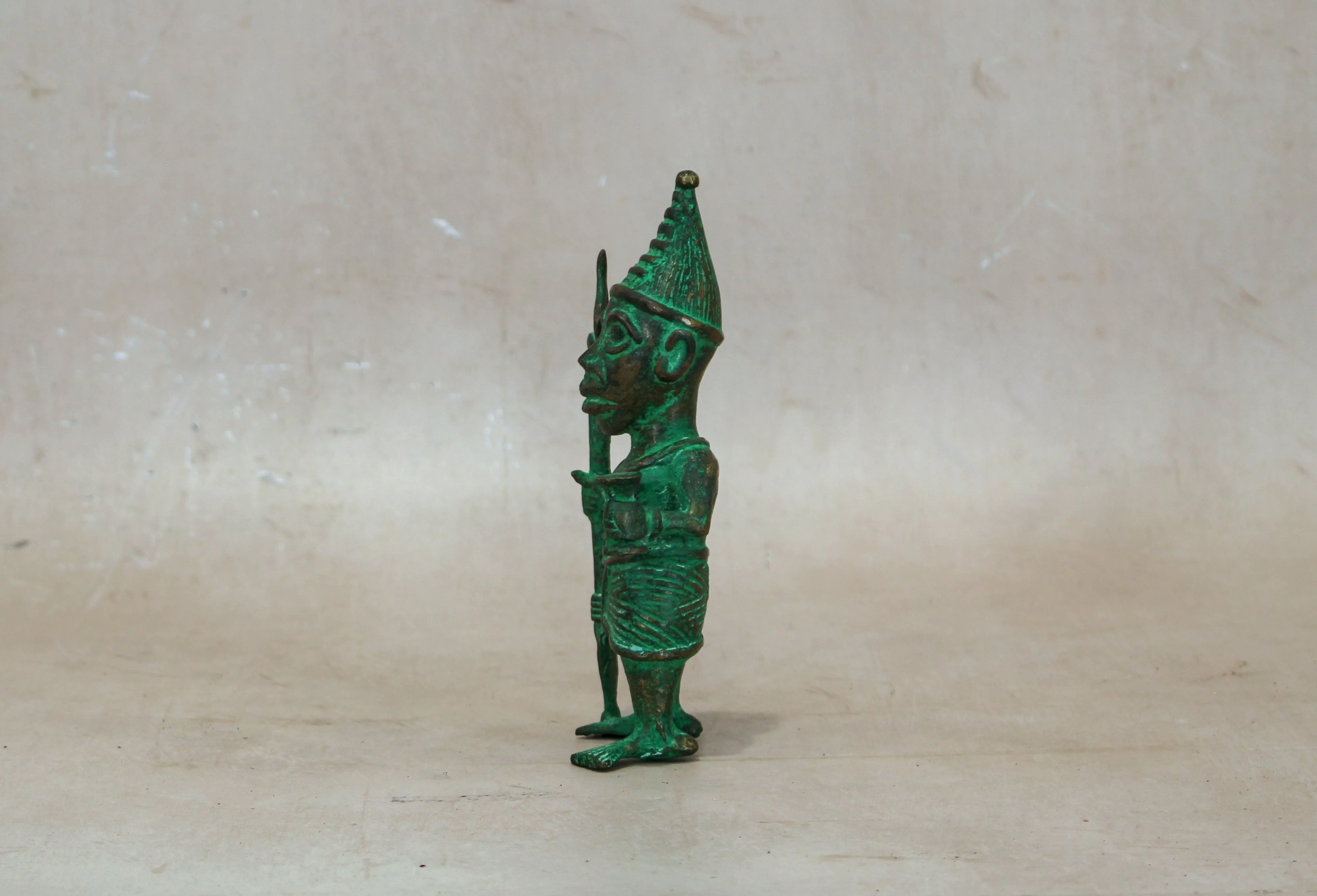 Benin Bronze Warrior 9.3 - Image 4