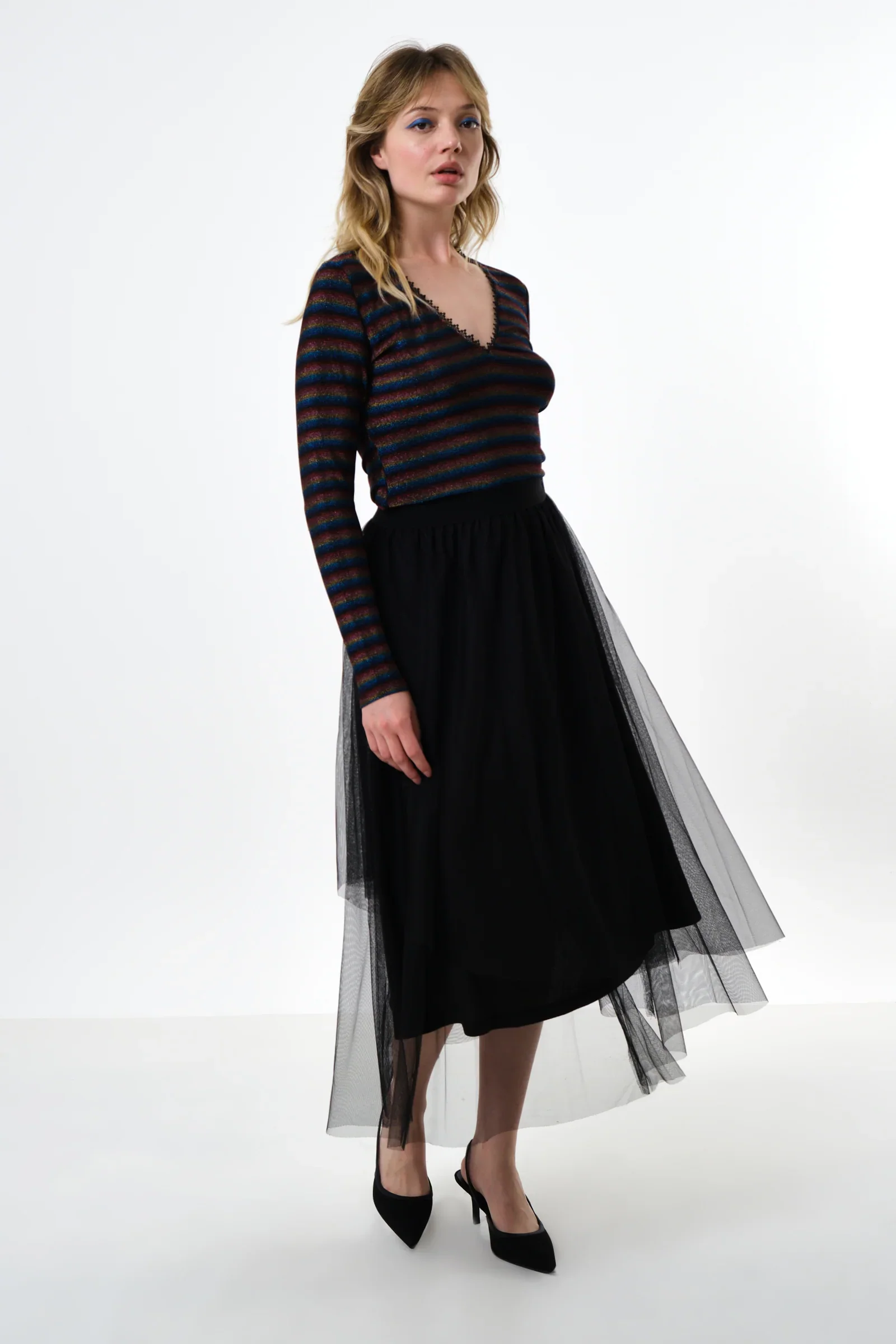 Bertin Tulle Midi Skirt - Image 5