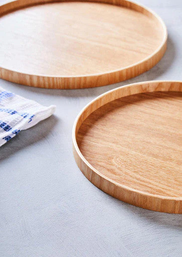 Bessan Large Natural Fir Wood Tray - Image 6