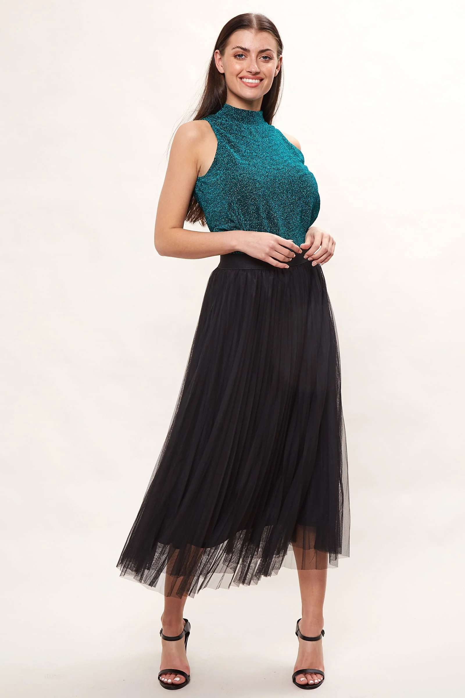 Betula Tulle Midi Black Skirt - Image 3