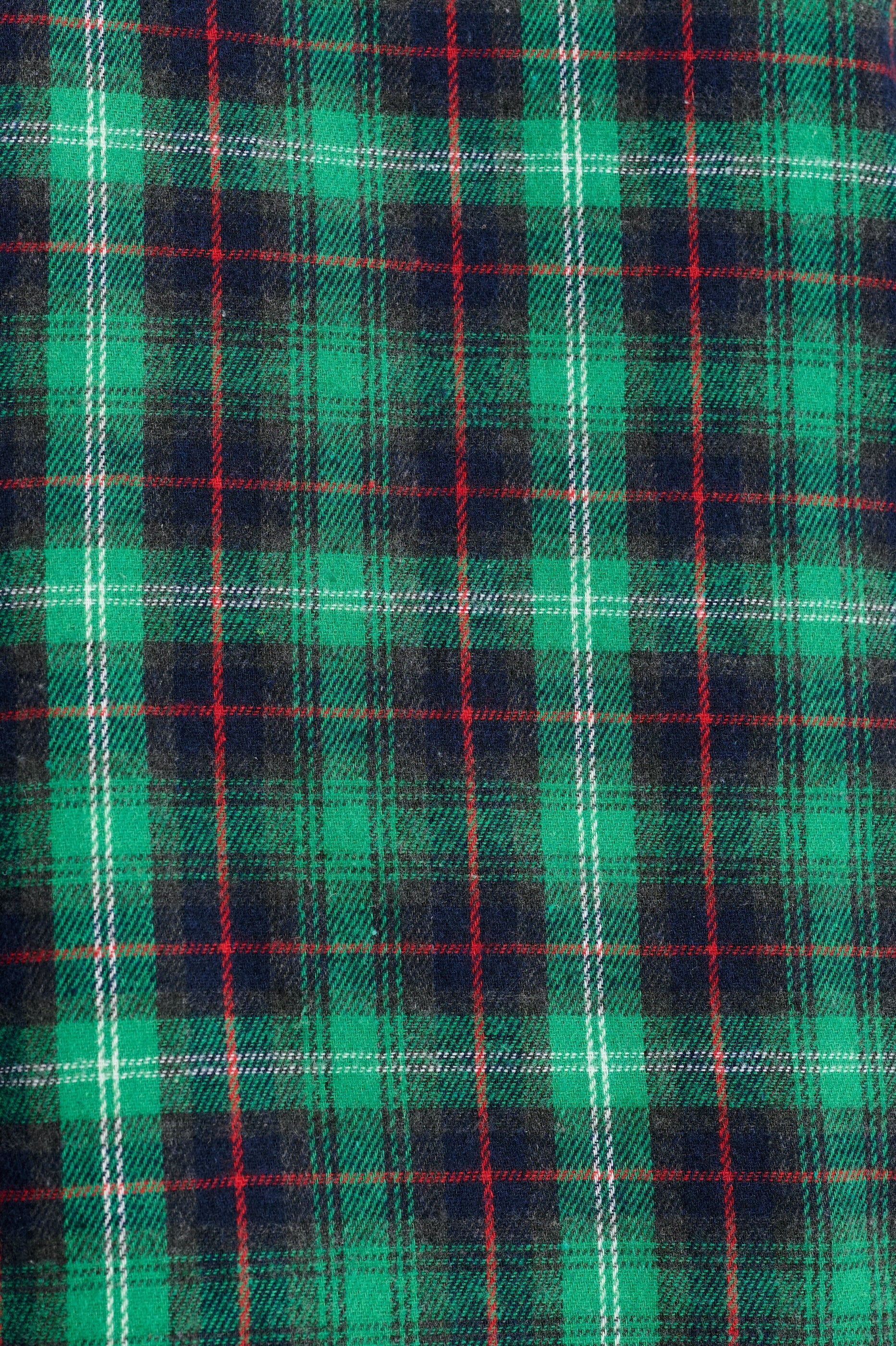 Bia Winter Check Button Through Skirt – Green - Image 5