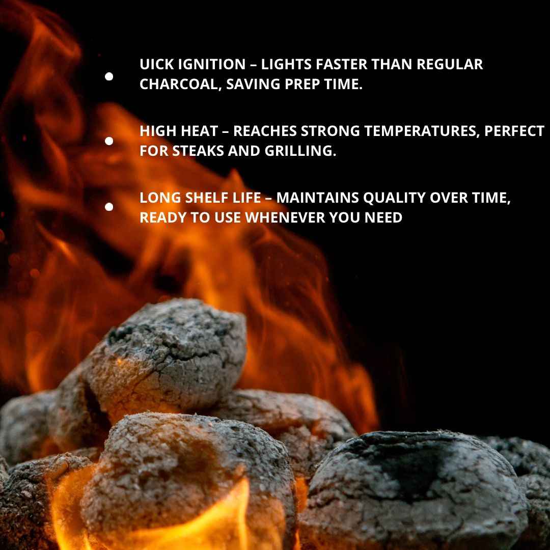 Birch Charcoal Briquettes 10kg - Image 3