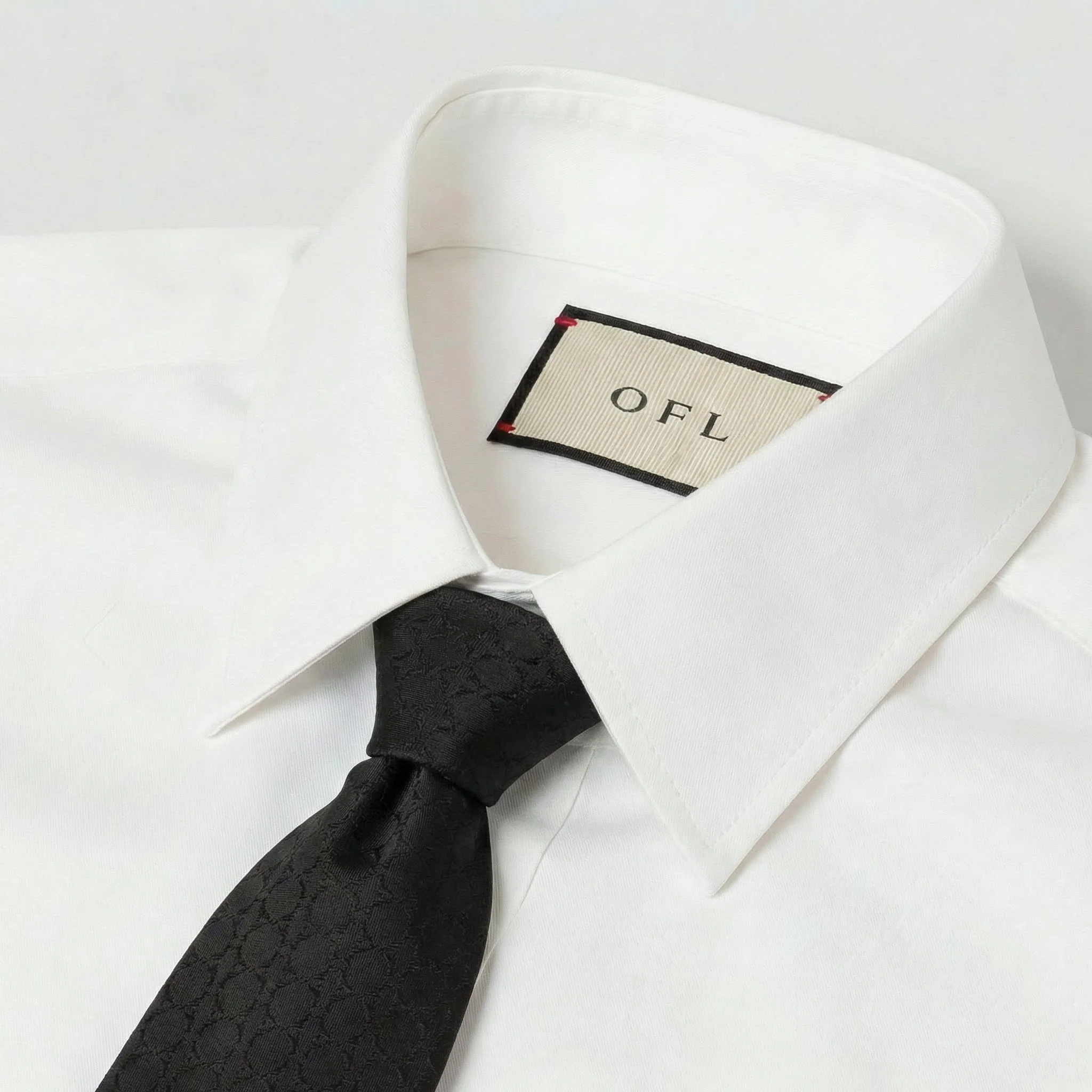 Black Noir Textured Tie - Image 5