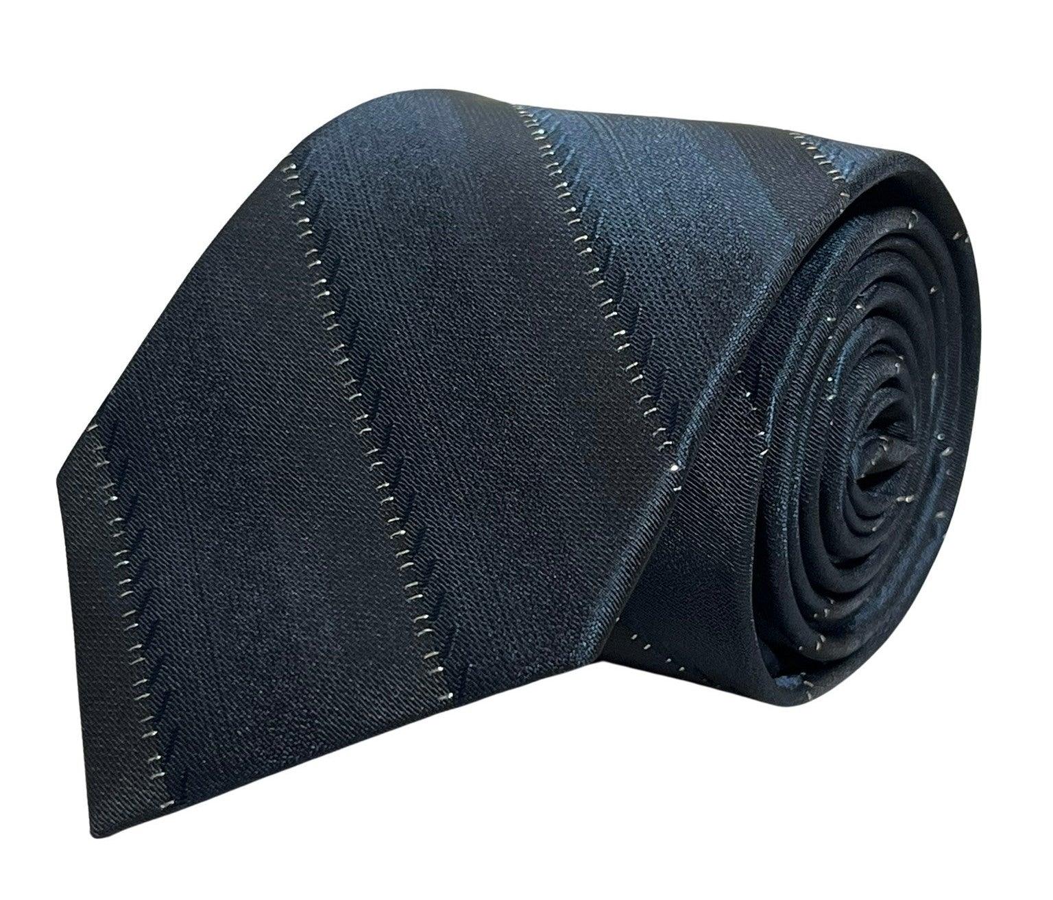 black tie with fine glitter stripe - Image 2