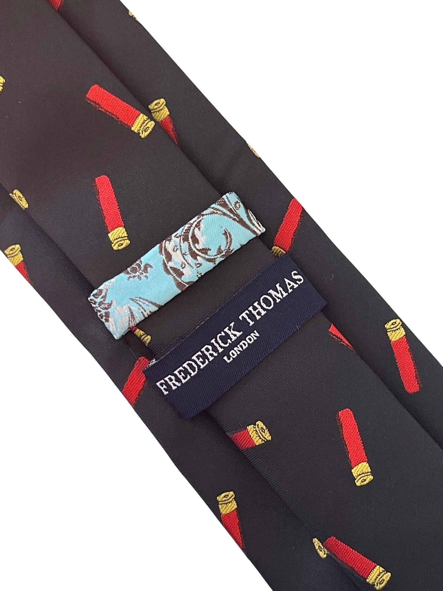 black tie with shooting cartridge hunting design - Image 3