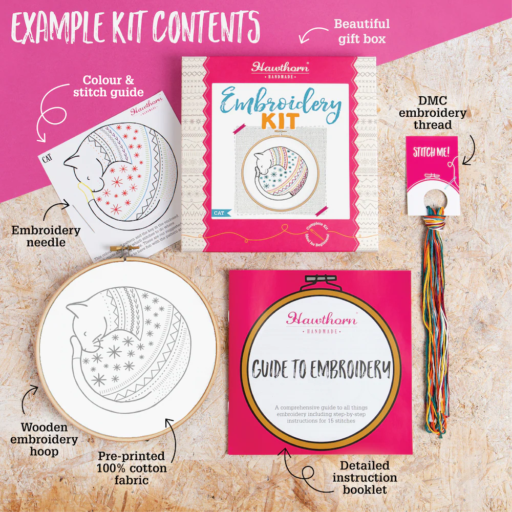 'Blackthorn Bramble' Hedgerow Embroidery Kit for Beginners - Image 4
