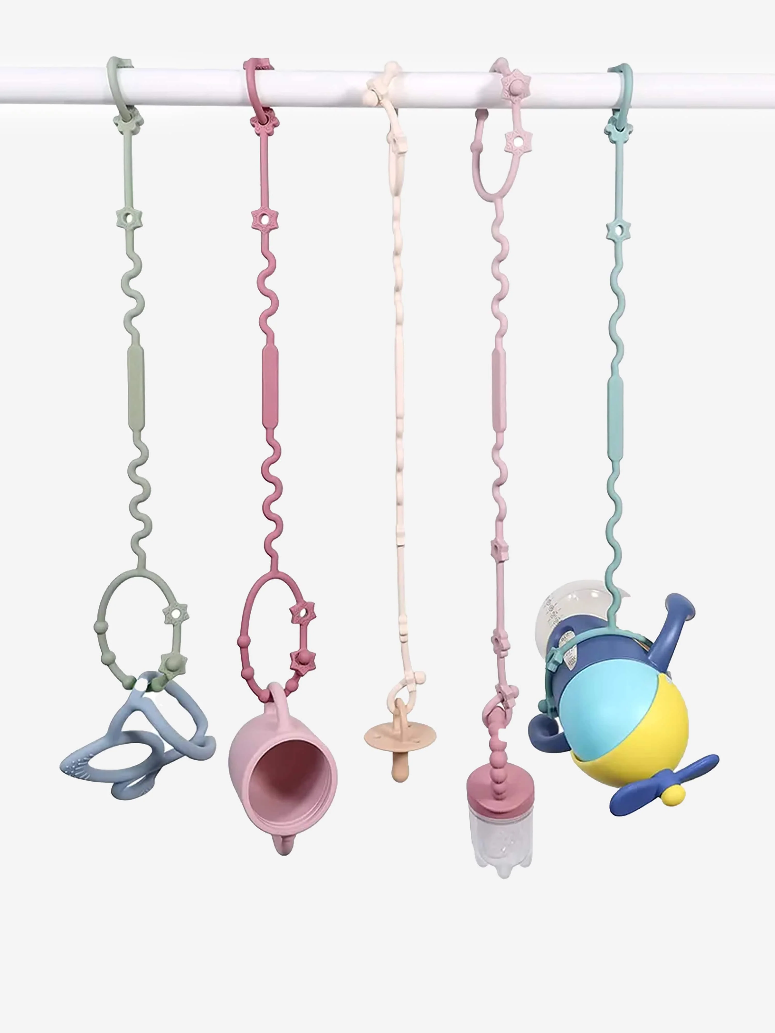 Bloom Bambini Adjustable Teether and Pacifier Clip in Green - Image 3