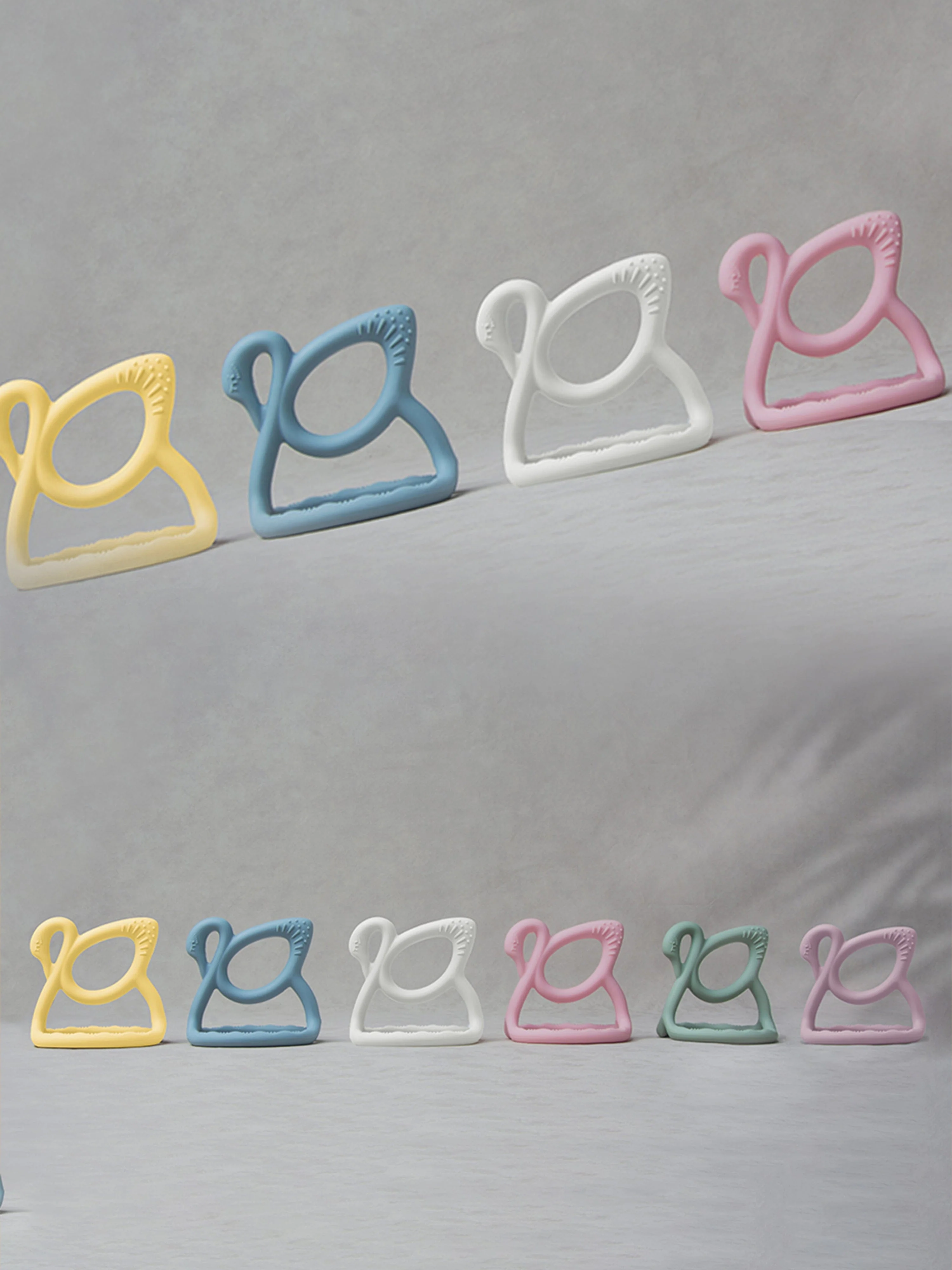 Bloom Bambini Baby Swan Teether in Pink - Image 3