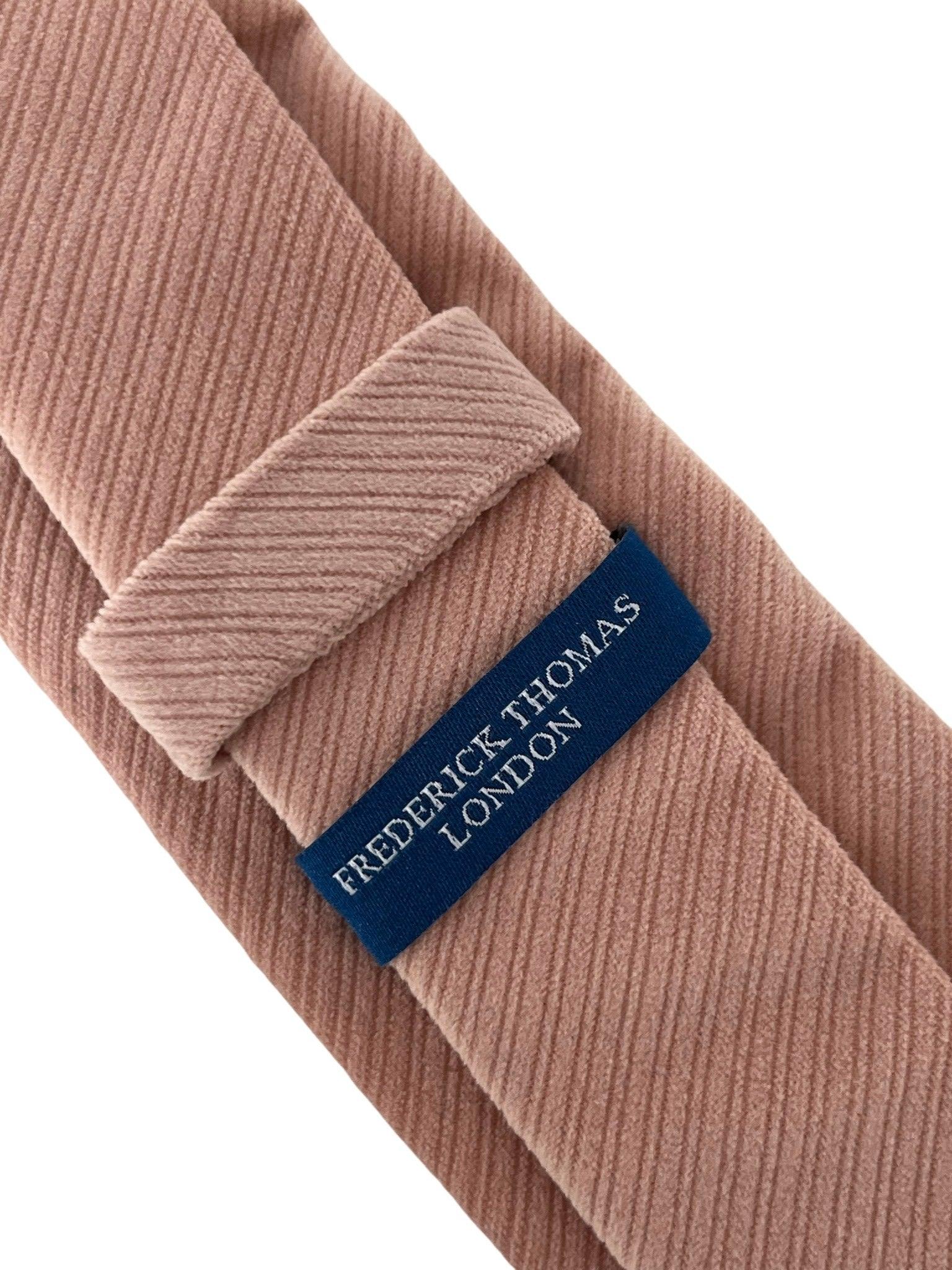 blush light baby pale pink velvet feel tie - Image 4