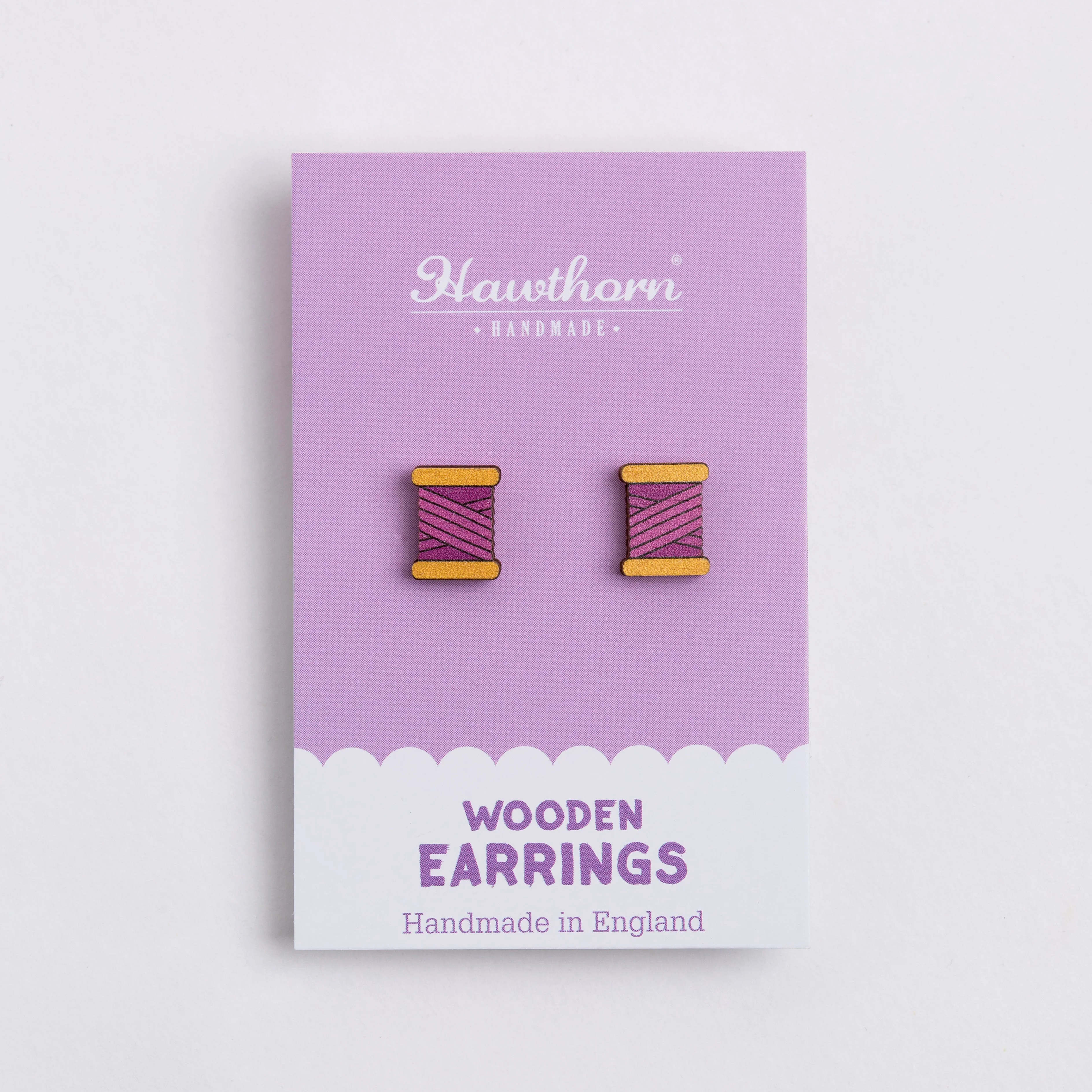 Bobbin Wooden Earrings  - Creative Gift - Image 8