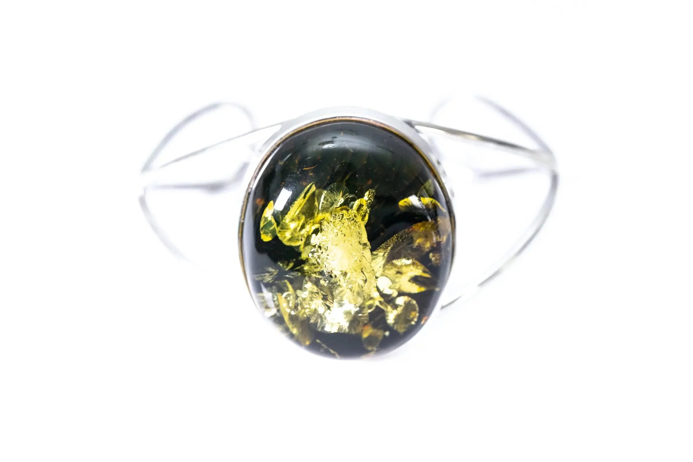 Bold Green Amber Arm Cuff - Image 3