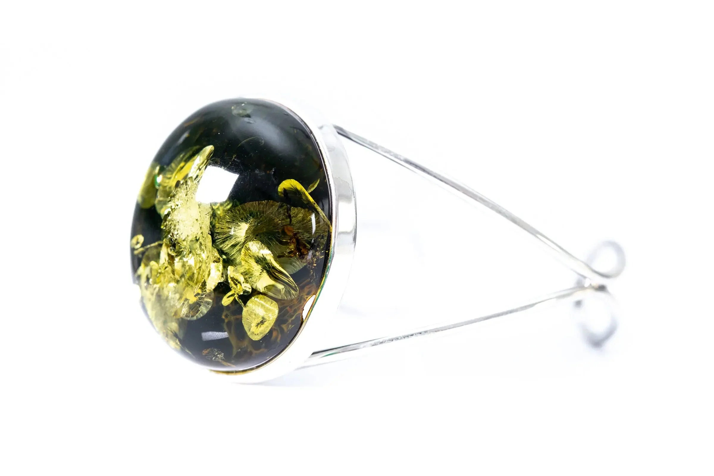 Bold Green Amber Arm Cuff - Image 4