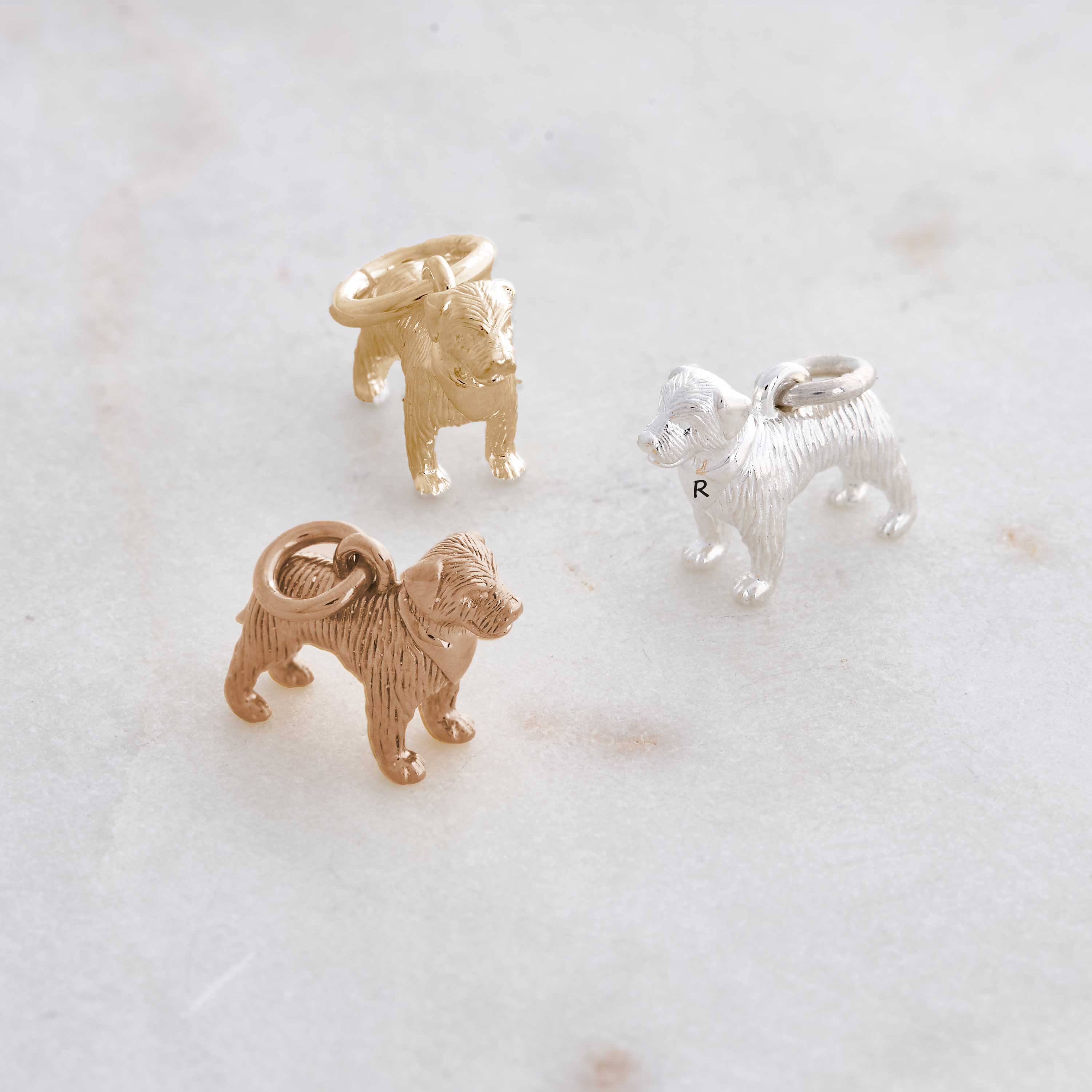 Border Terrier Silver Dog Charm - Image 4