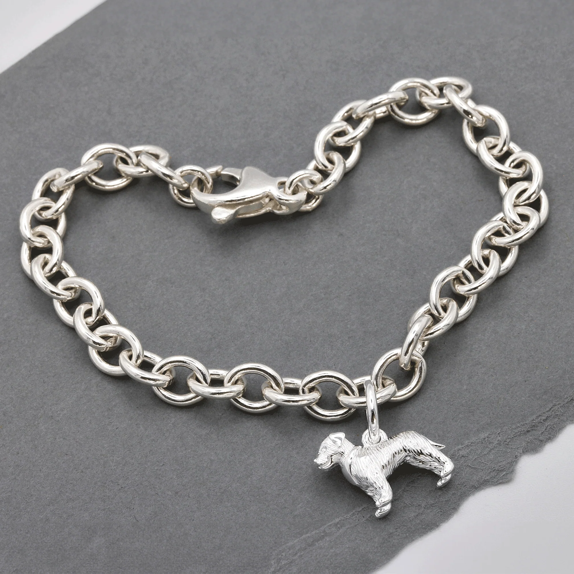 Border Terrier Silver Dog Charm - Image 5