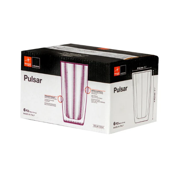 Bormioli Rocco Pulsar Blue Highball Glasses - 470ml - Set of 6 - Image 5