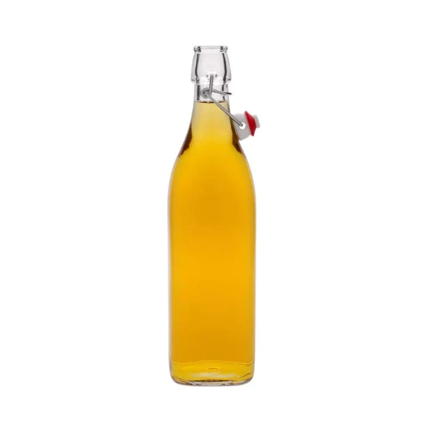 Bormioli Rocco Square Swing Top Bottle - 1 Litre - Image 2