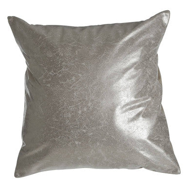 Bosie Kensington Townhouse Crush Leather Effect Silver Cushion - Image 2