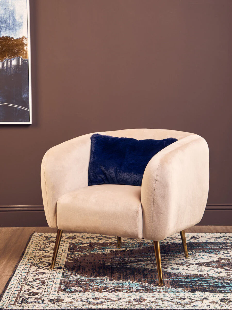 Bosie Lamina Navy Blue Rectangular Cushion - Image 3