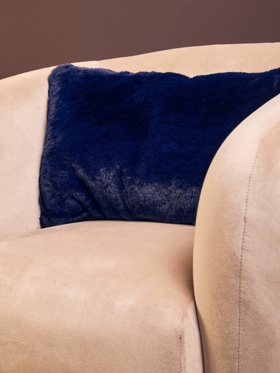 Bosie Lamina Navy Blue Rectangular Cushion - Image 6