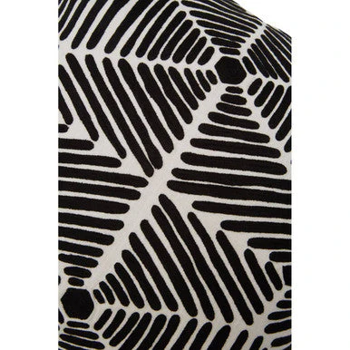 Bosie Ozella Black And White Square Embroidered Cushion - Image 10