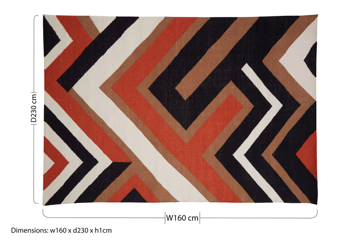 Bosie Villon Zig Zag Pattern Rug - Image 11