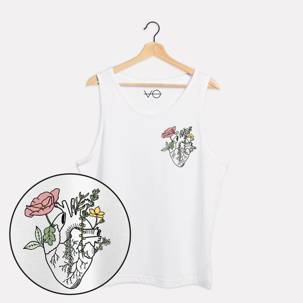 Botanatomy Heart Tank (Unisex) - Image 3