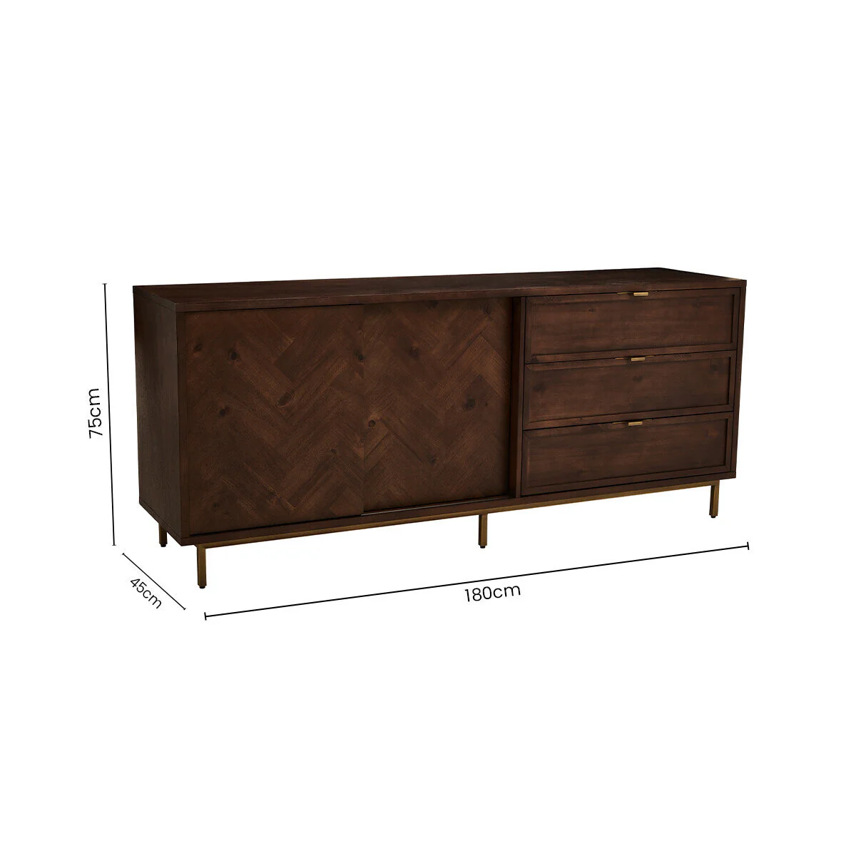 Brando Acacia Wood Effect Sideboard - Image 27