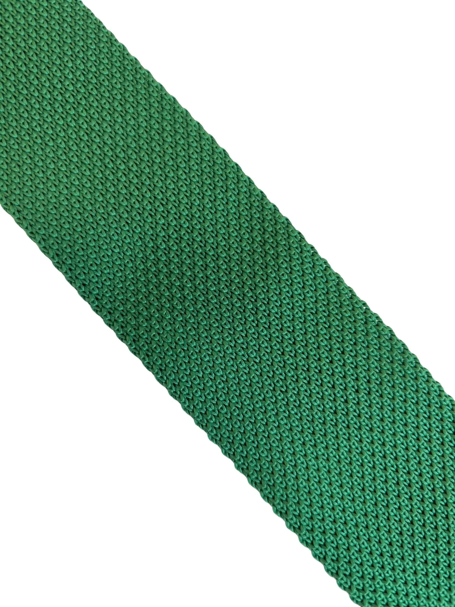 bright emerald green knitted tie - Image 3