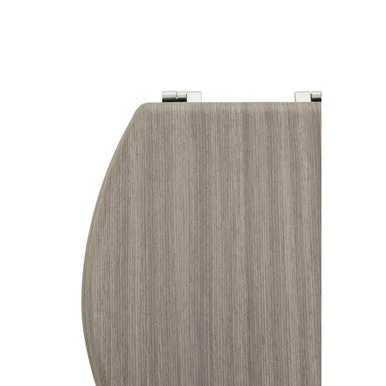 Brooks Grey Wood Toilet Seat - Image 3
