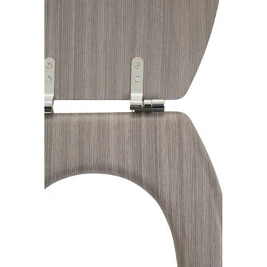 Brooks Grey Wood Toilet Seat - Image 5