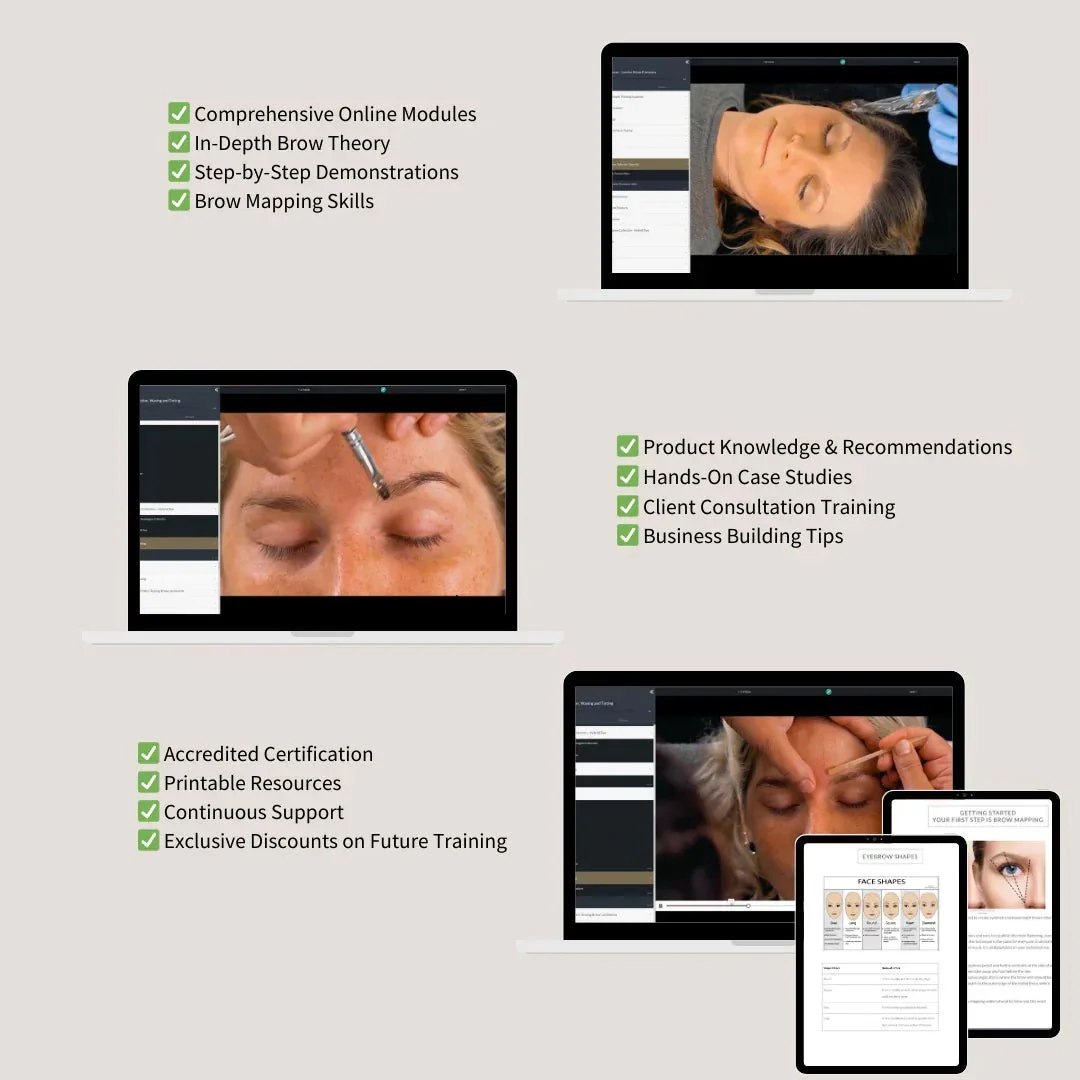 Brow Lamination, Waxing & Tinting Course Beginners 3 Course Bundle - Image 4