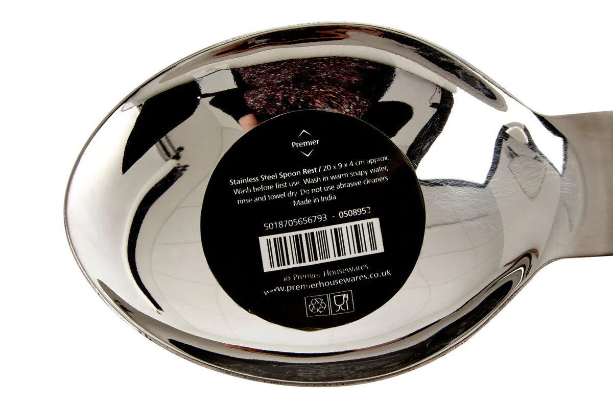 Brushed Stainless Steel Spoon Rest - Image 2