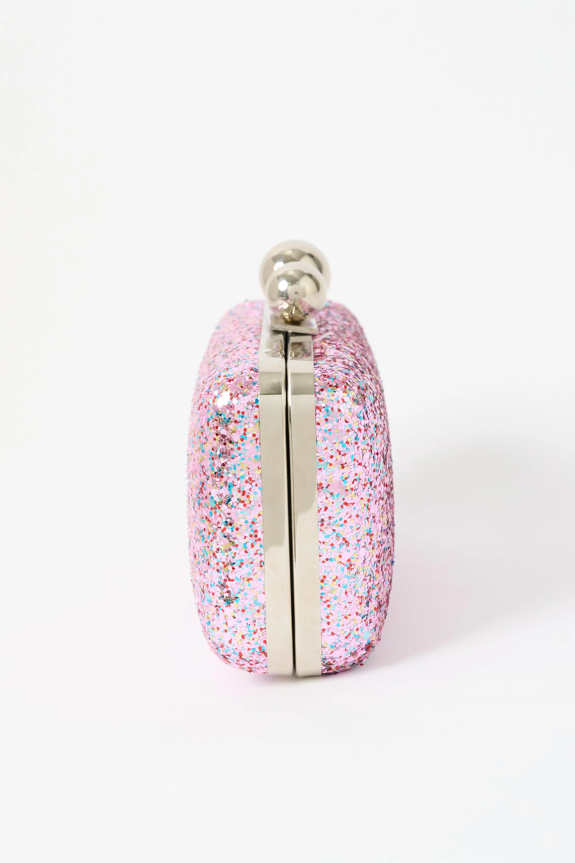 Bubble Pink Gilitter Clutch - Image 3