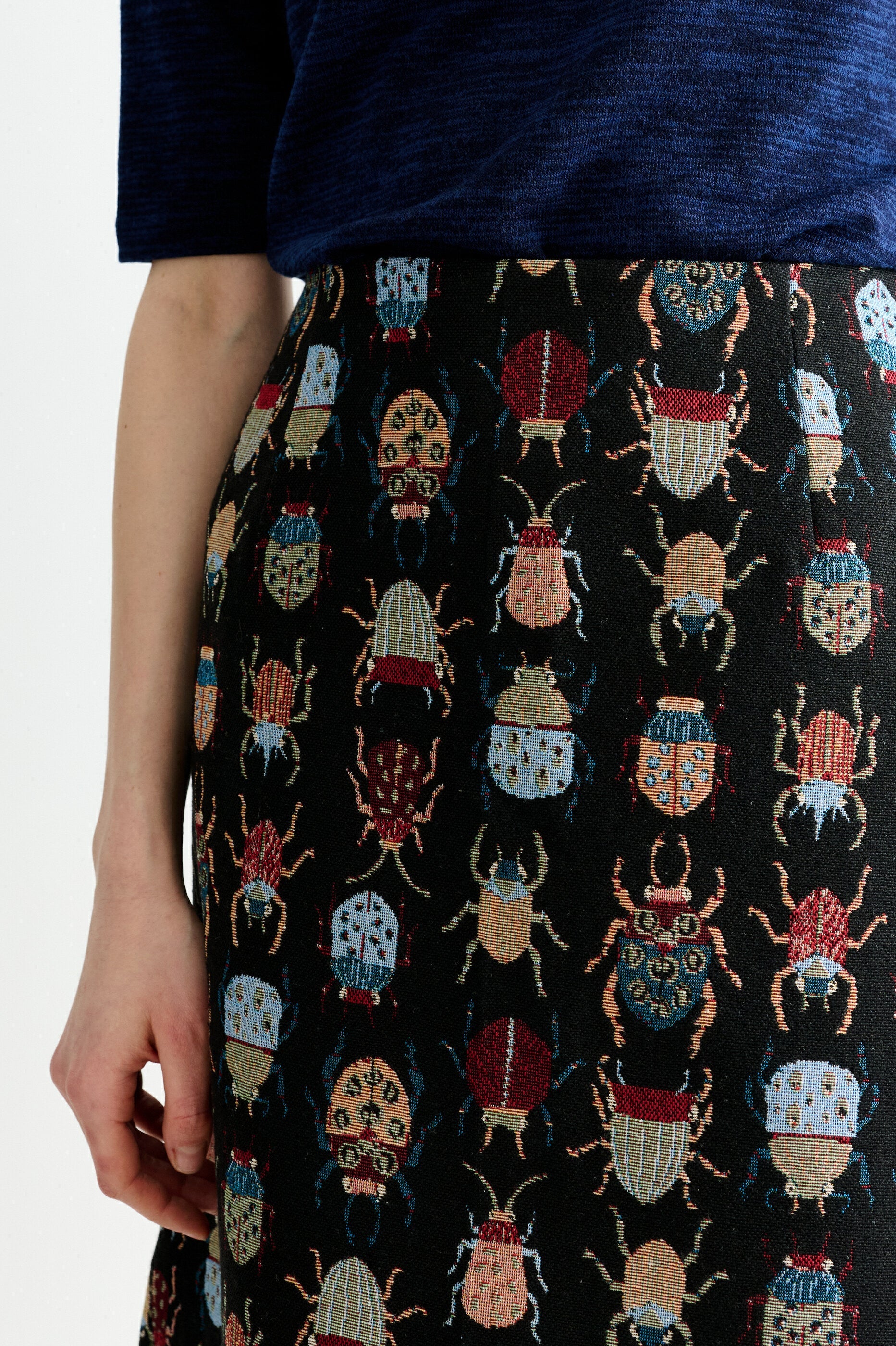 Buffy Beetlejuice Jacquard Midi Skirt – Multicoloured - Image 2
